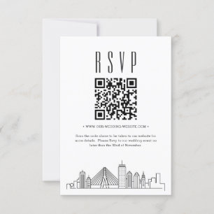 Boston Wedding QR Code UAWG Einladung