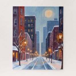Boston Winter | Watercolor der Massachusetts-Stadt