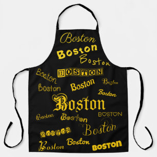 Boston Yellow Schriftartes  Schürze