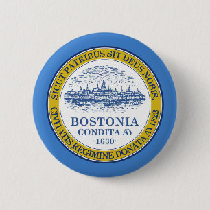 Bostoner Stadtflagge Button