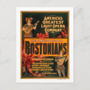 Bostonians Amerikas größte leichte Oper Postkarte