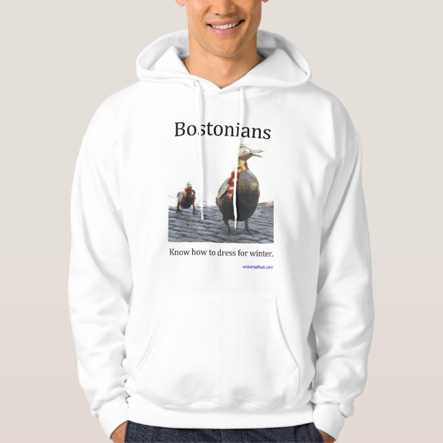 Bostonians können für Winter ankleiden Hoodie (Vorderseite)