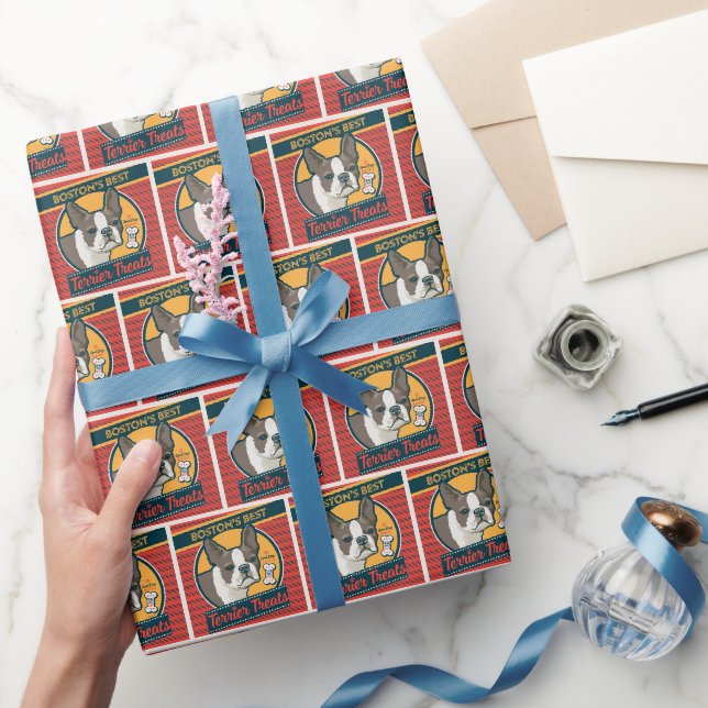 Bostons beste Terrier-Leckereien Geschenkpapier (Schenken)