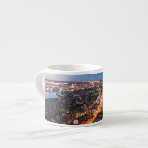 Bostons Skyline an der Dämmerung Espressotasse