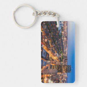 Bostons Skyline an der Dämmerung Schlüsselanhänger
