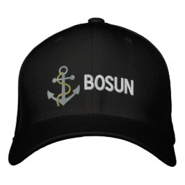 BOSUN Yacht bestickte Hülle Bestickte Kappe