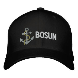BOSUN Yacht bestickte Hülle Bestickte Kappe