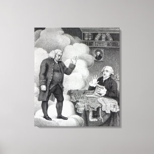 Boswell und der Geist von Samuel Johnson Leinwanddruck