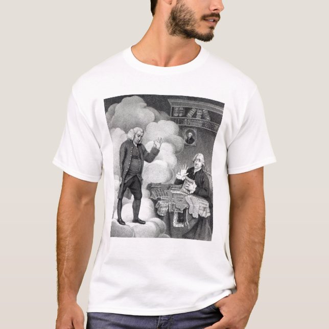 Boswell und der Geist von Samuel Johnson T-Shirt (Vorderseite)