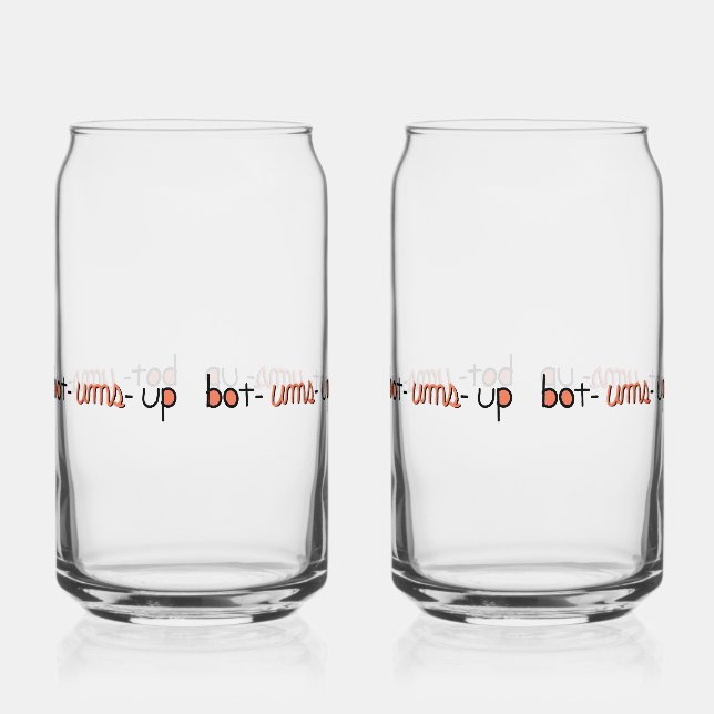Bot Ums Up Glas (Vorderseite)
