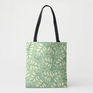 Botanic jungle seamless pattern in pastel green co tasche