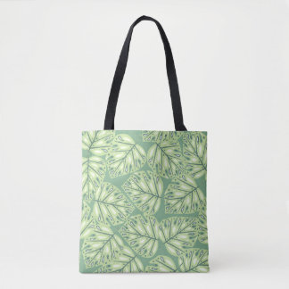 Botanic jungle seamless pattern in pastel green co tasche