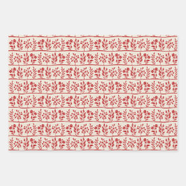 Botanic Rhapsody Floral Silhouette Botanical Gift Geschenkpapier Set