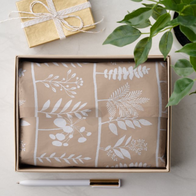 Botanic Rhythm Botanical Silhouettes Soft Marigold Seidenpapier (Geschenk)
