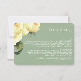Botanica | Details zur Hochzeit von Gelben Jahrgan Einladung