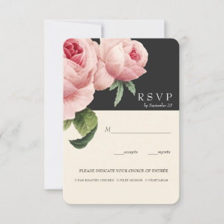 Botanica | Graue Vintage Hochzeit UAWG Einladung