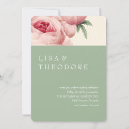 Botanica | Sage Vintage Wedding Einladung