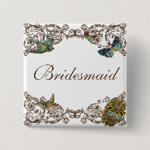 Botanica Wedding Ensemble - Bridesmaid Button