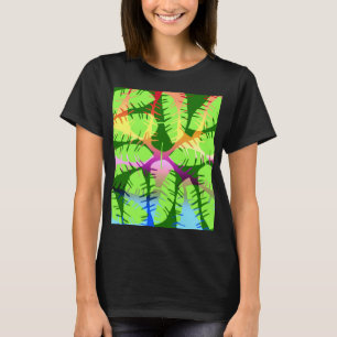 BOTANICAL ABSTRACT FEUILLES DE BANANIER  T-Shirt