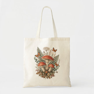 Botanical Amanita Mushroom Woodland Art Tragetasche