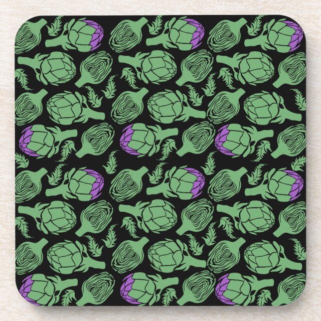 Botanical Artichoke Art Home Decor Getränkeuntersetzer (Vorderseite)