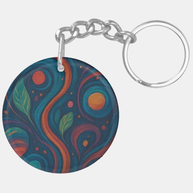 Botanical Bliss Full-Print Keychain (Dos droit)