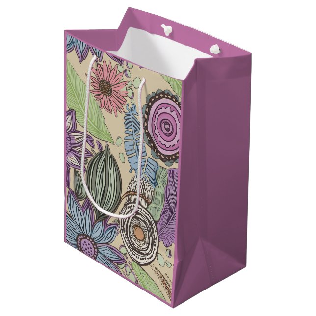 Botanical Bliss Mittlere Geschenktüte (Vorderseite Schrägansicht)