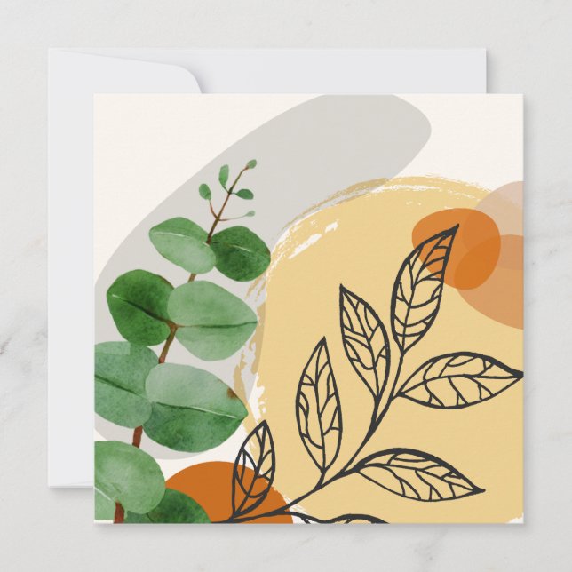 Botanical Boho Green Orange (Vorderseite)