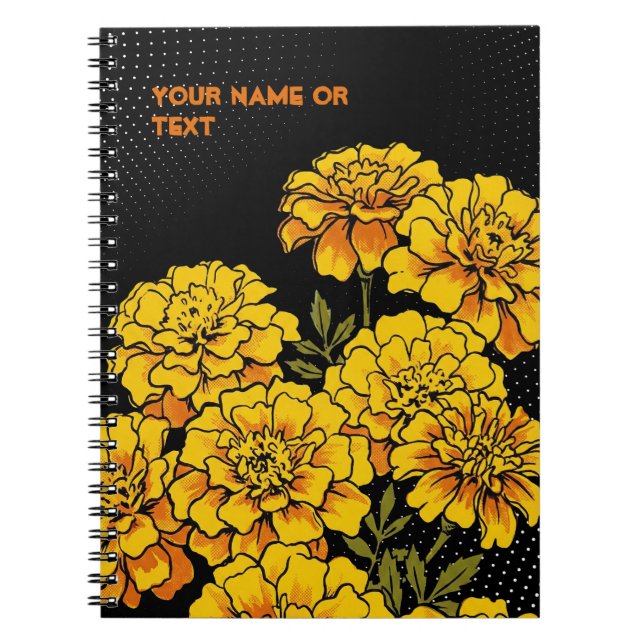 Botanical Bullion: The 'Gold Coins' Marigold Notizblock (Vorderseite)