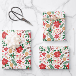 Botanical Christmas  Geschenkpapier Set