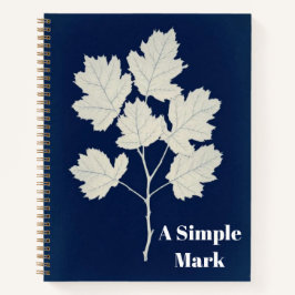 Botanical Cyanotype Art Notizbuch