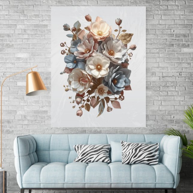 Botanical Elegant 3D Floral Art Poster (Von Creator hochgeladen)
