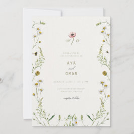 Botanical Elegant Wedding Invitation – Floral Desi Einladung