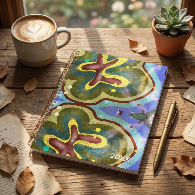  Botanical floral abstract illustration planner Planer (Von Creator hochgeladen)