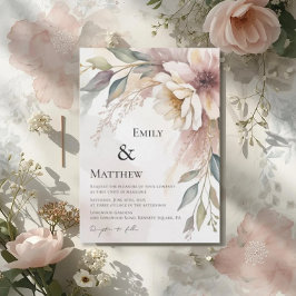 Botanical Floral Wedding Invitation