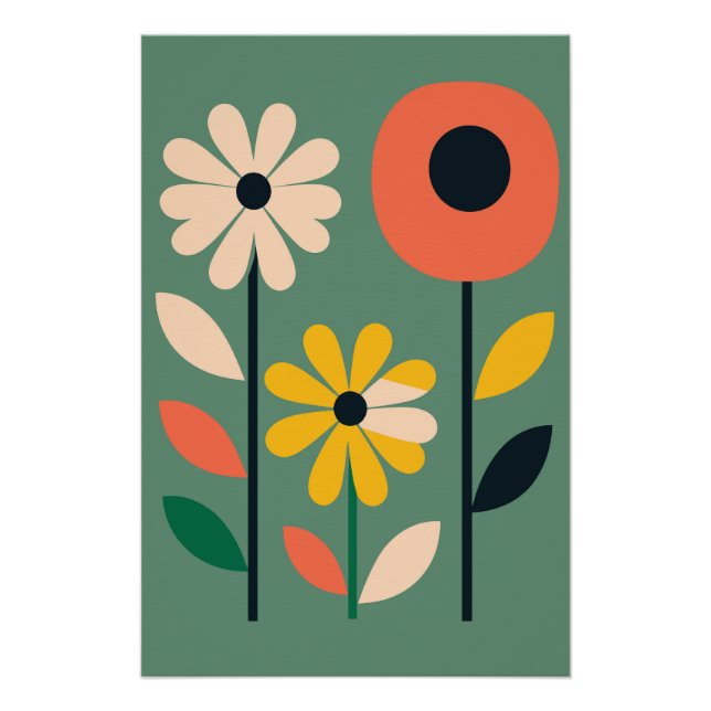 Botanical Flower Poster - Nr. 6 (Vorderseite)