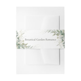 Botanical Garden Romance Wedding Einladungsbanderole