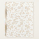 Botanical Garden Soft Linen - Neutral Planer<br><div class="desc">A graceful botanical garden pattern featuring delicate blossoms and leafy stems arranged in a flowing,  natural composition. 
Perfect for occasions that celebrate nature and elegance,  such as spring gatherings,  garden parties,  bridal showers,  weddings,  birthdays,  and thoughtful seasonal correspondence.</div>