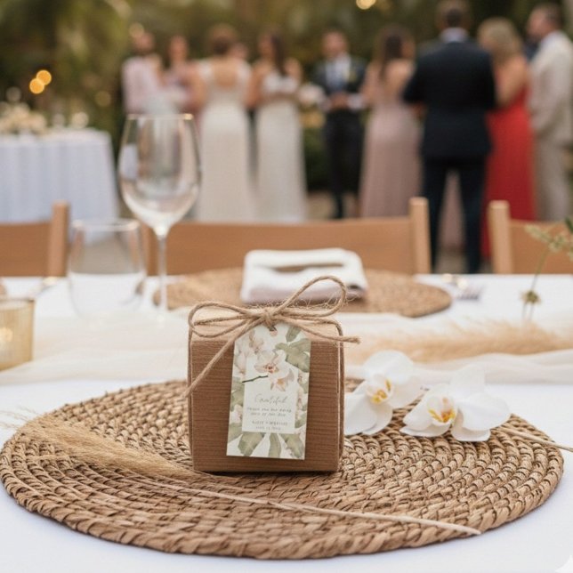 Botanical Garden Wedding  Thank You Favor Geschenkanhänger (Von Creator hochgeladen)