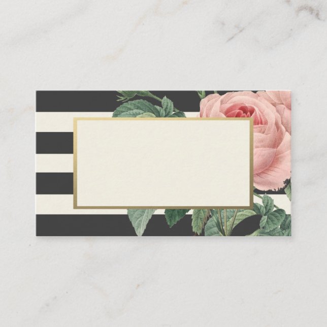 Botanical Glamour | Hochzeitsplatzkarten Platzkarte (Vorderseite)