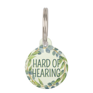 Botanical Hard of Hearing Green Deafness Haustiermarke