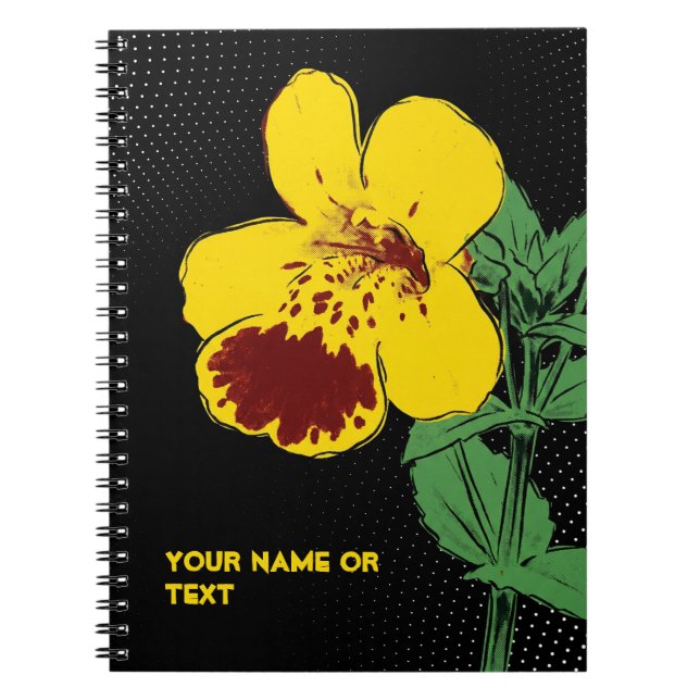 Botanical Mischief: The Magic Monkey Flower PopArt Notizblock (Vorderseite)