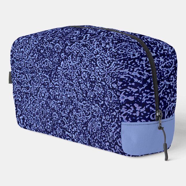 Botanical Pattern in Blue 1 Waschbeutel (Rechte Ecke)