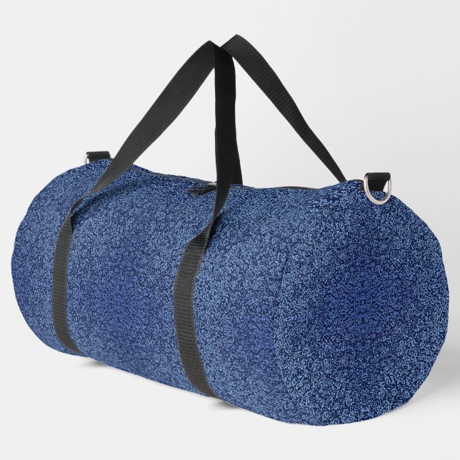 Botanical Pattern in Blue 2 Duffle Bag (Linke Ecke)