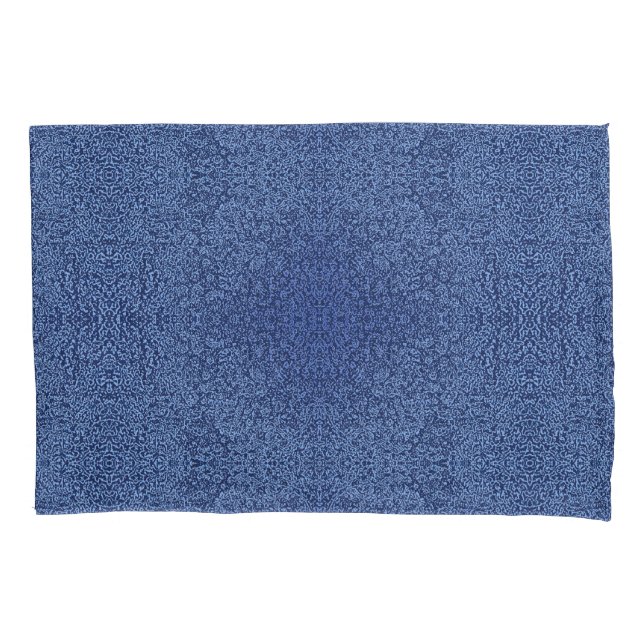 Botanical Pattern in Blue 2 Kissenbezug (Vorderseite)