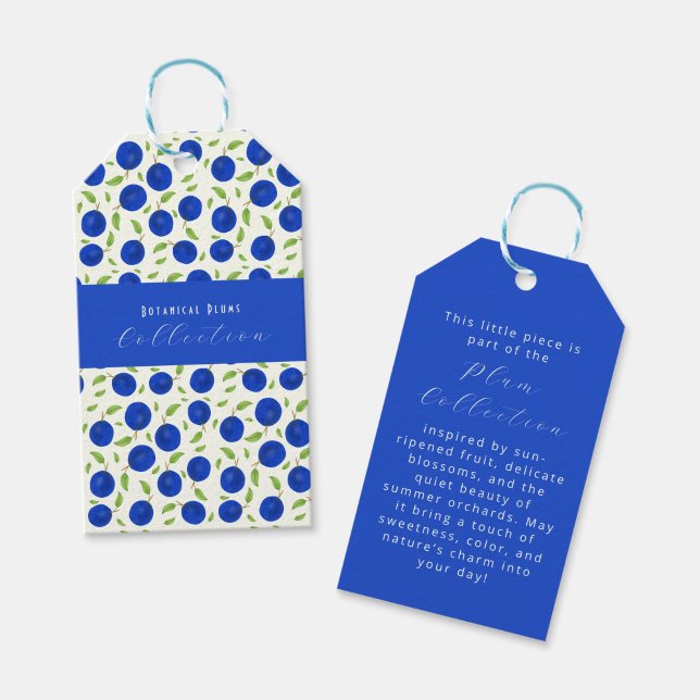 Botanical Plums Collection Ivory Geschenkanhänger (Von Creator hochgeladen)