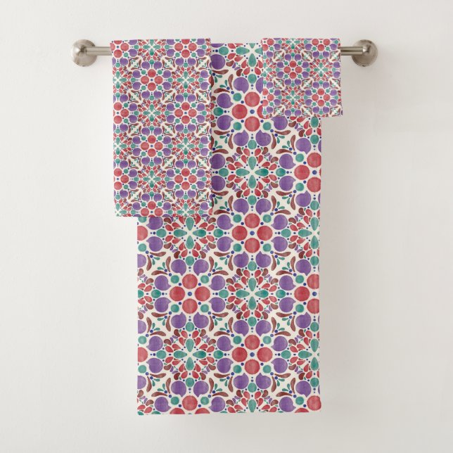Botanical Pop - Harvest Badhandtuch Set (Insitu)