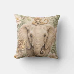 Botanical Safari Elefant Kissenbezug Neutral N Kissen