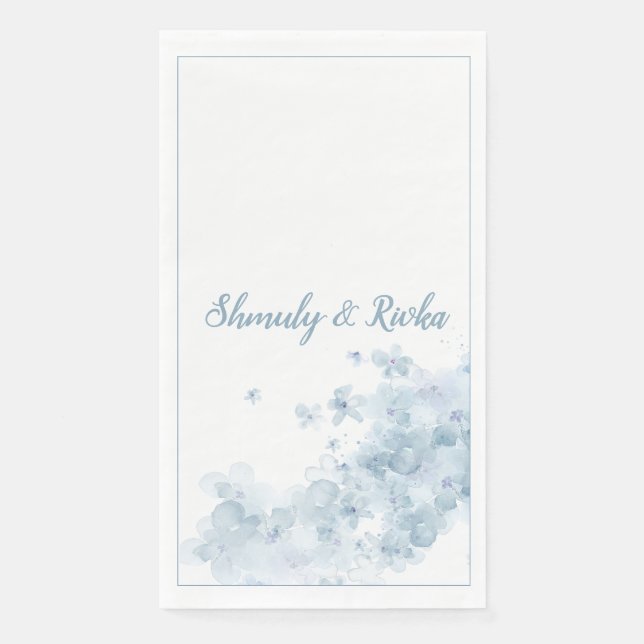 Botanical Sheva Brachos Napkin Serviette (Vorderseite)