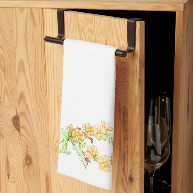 Botanical wildflower, globemallow tea towel geschirrtuch (Drittel gefaltet)